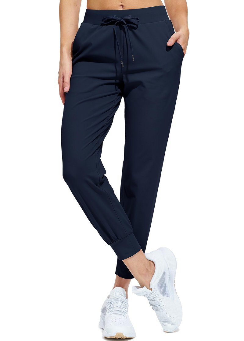 Libin Joggers for Women Tall/Regular/Petite Dance Sweatpants Athletic Workout Trousers Pants Tapered Casual Teacher Yoga Pants for Running Golf Work Cloths, Navy XXL