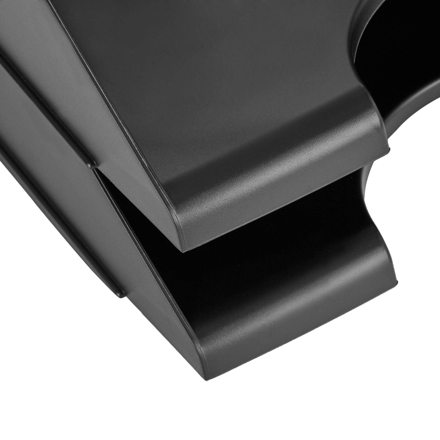 Amazon Basics Rectangular Stackable Desk Organizer Office Letter Tray, File Storage, Paper Organizer, Black, 2-Pack