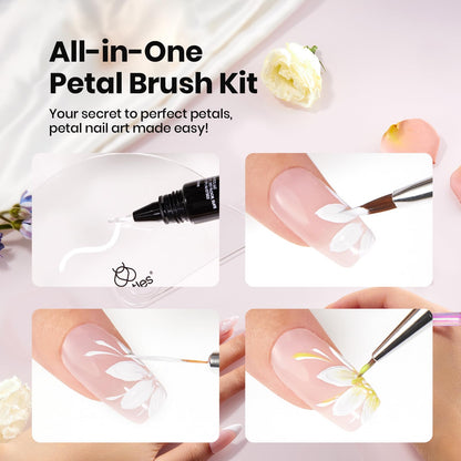 Beetles 31pcs Nail Art Brushes, Dotting Tools, Nail Art Pens, Dust Brush, Striping Liner Fingernail Drawing Pens with Palette Holder All in One for Starter Manicure Design Set