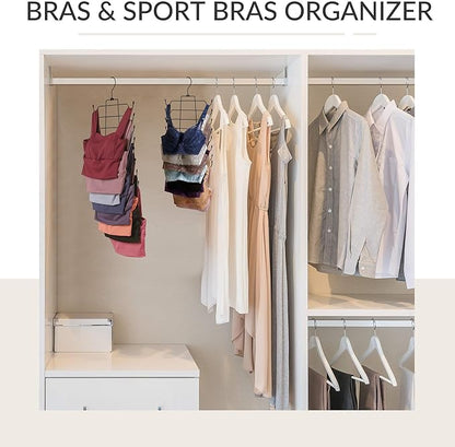ZEDODIER 6 Pack Tank Top Hanger Space Saving, Bra Hangers