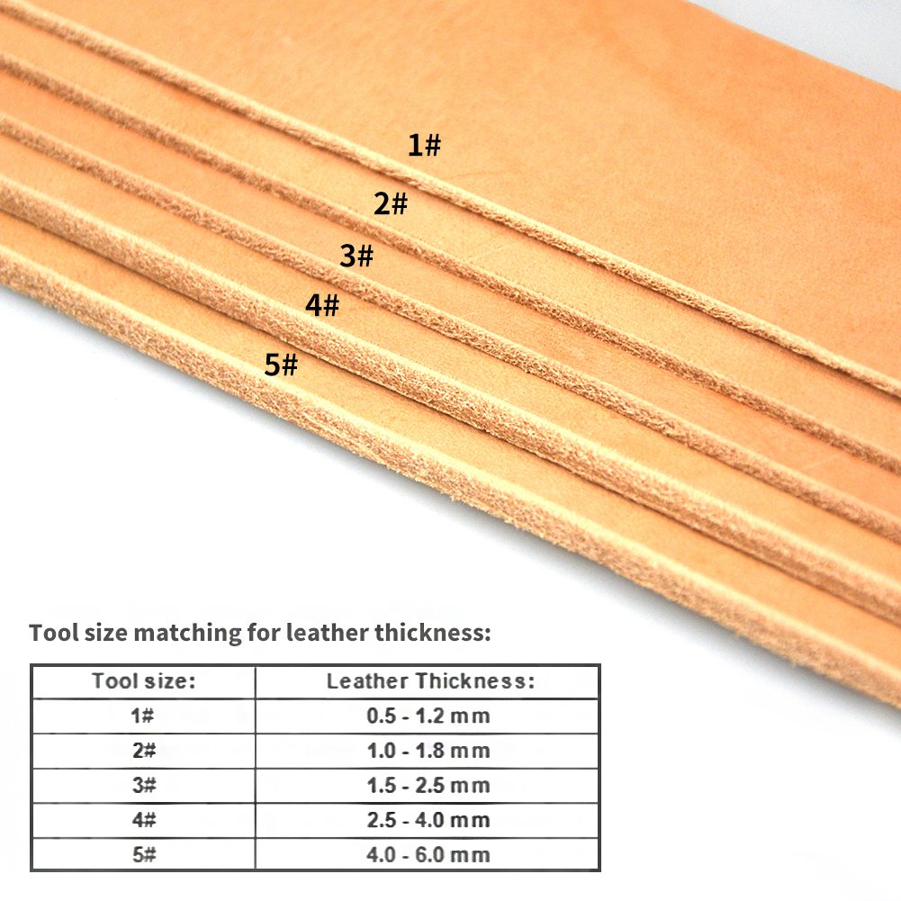 OWDEN Professional Leather Edge bevelers for Leather Craft (5#),Leather Tool.