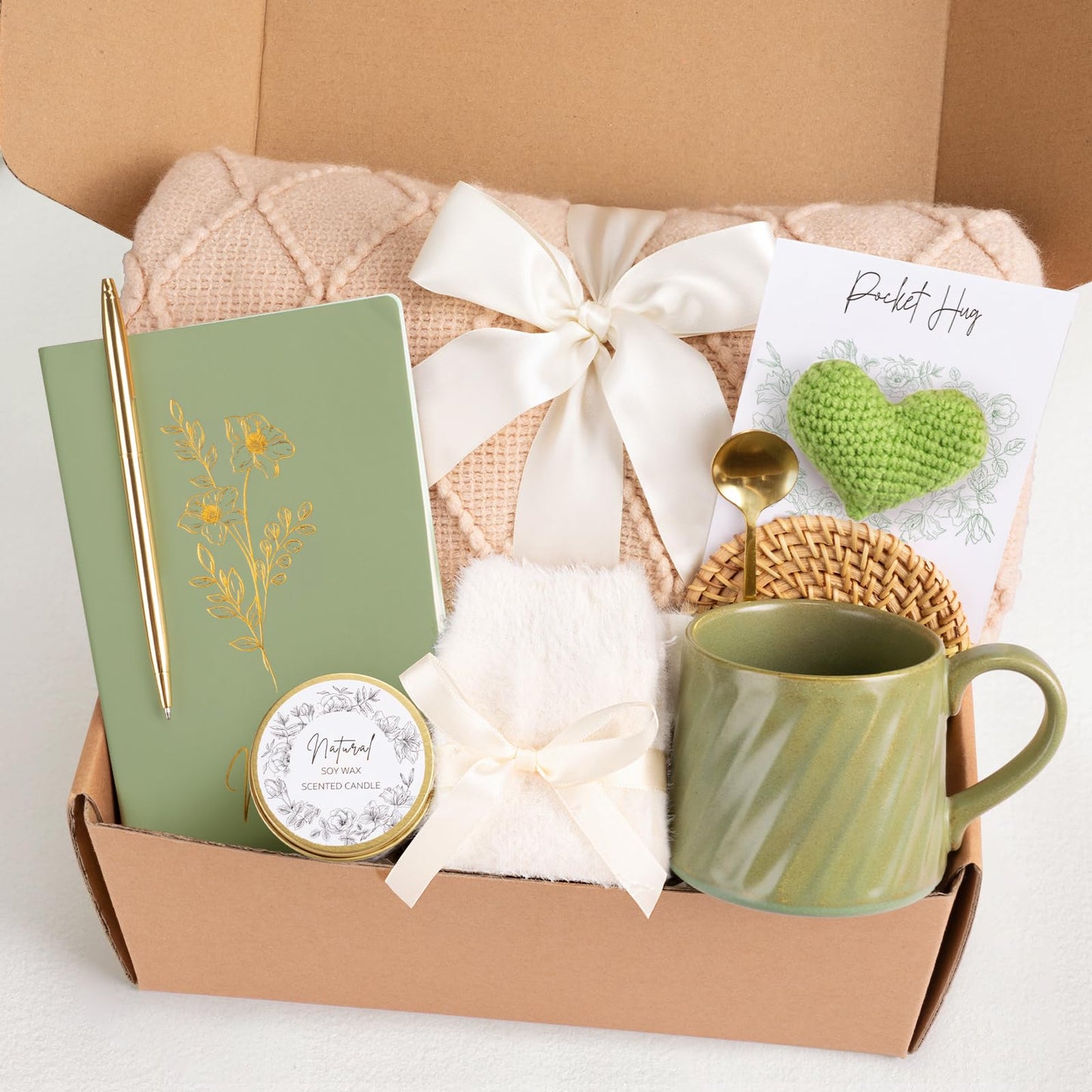 Birthday Gifts for Women Mothers Day Gifts, Get Well Soon Gift Baskets for Women, Thinking of You Inspirational Gift Self Care Box for Mom Best Friend Sister Wife Girlfriend Coworker