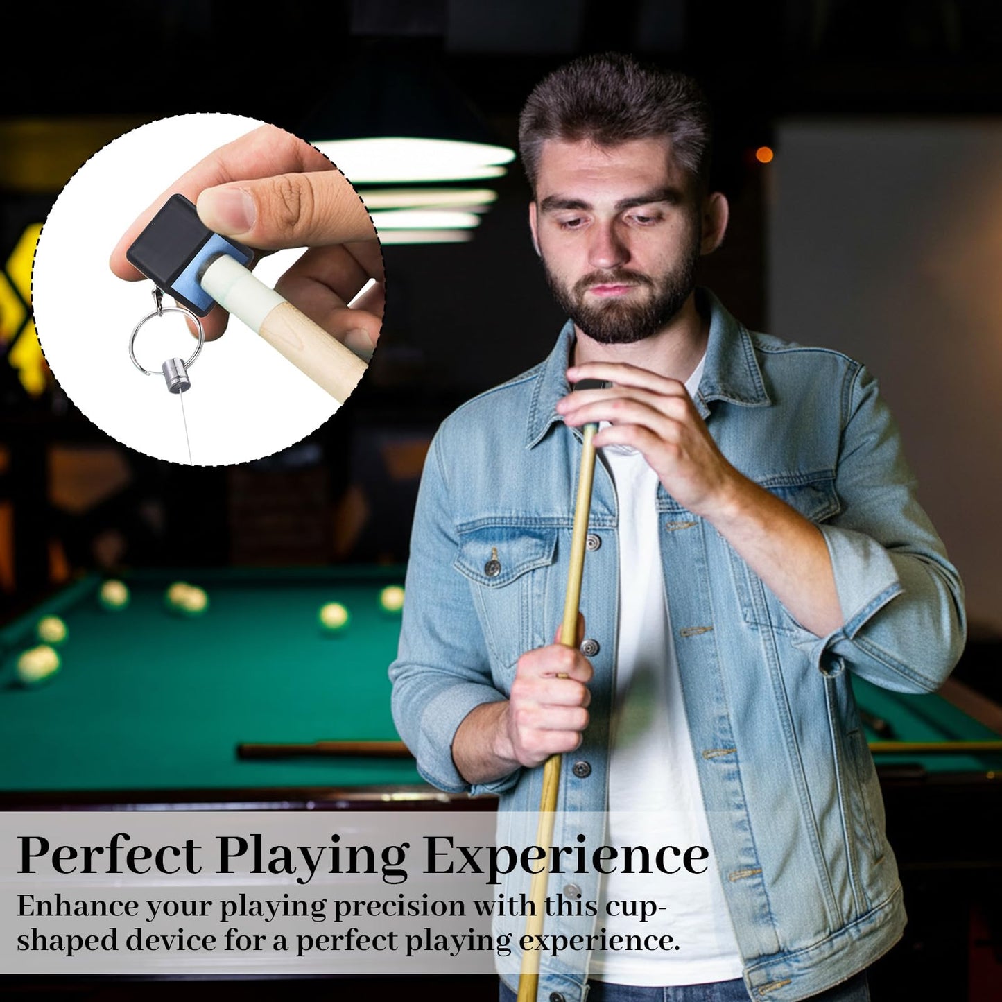 HaiFafafaing 2 Pcs Chalk Holder Pool Billiards - Retractable Cue Chalk Holder Pool with Belt Clip - Snooker Billiards Accessories