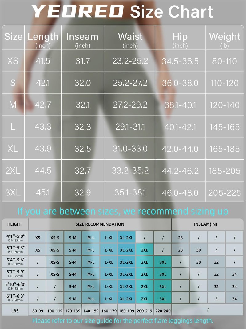 YEOREO CoreFlex Women Workout Flare Leggings with Pockets Hidden Scrunch High Waisted Cargo Gym Yoga Leggings Light Army Green M