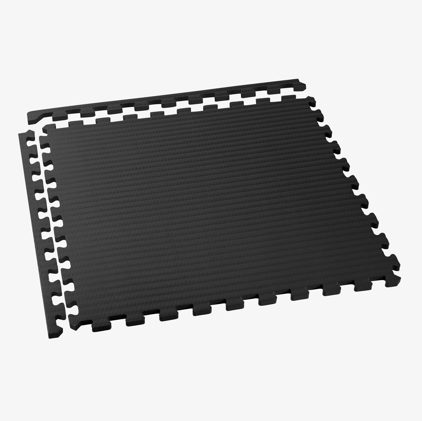 We Sell Mats 3/4 Inch Thick Martial Arts EVA Foam Exercise Mat, Tatami Pattern, Interlocking Floor Tiles for Home Gym, MMA, Anti-Fatigue Mats, 24 in x 24 in, Black, 24 Square Feet (6 Tiles) (TM)