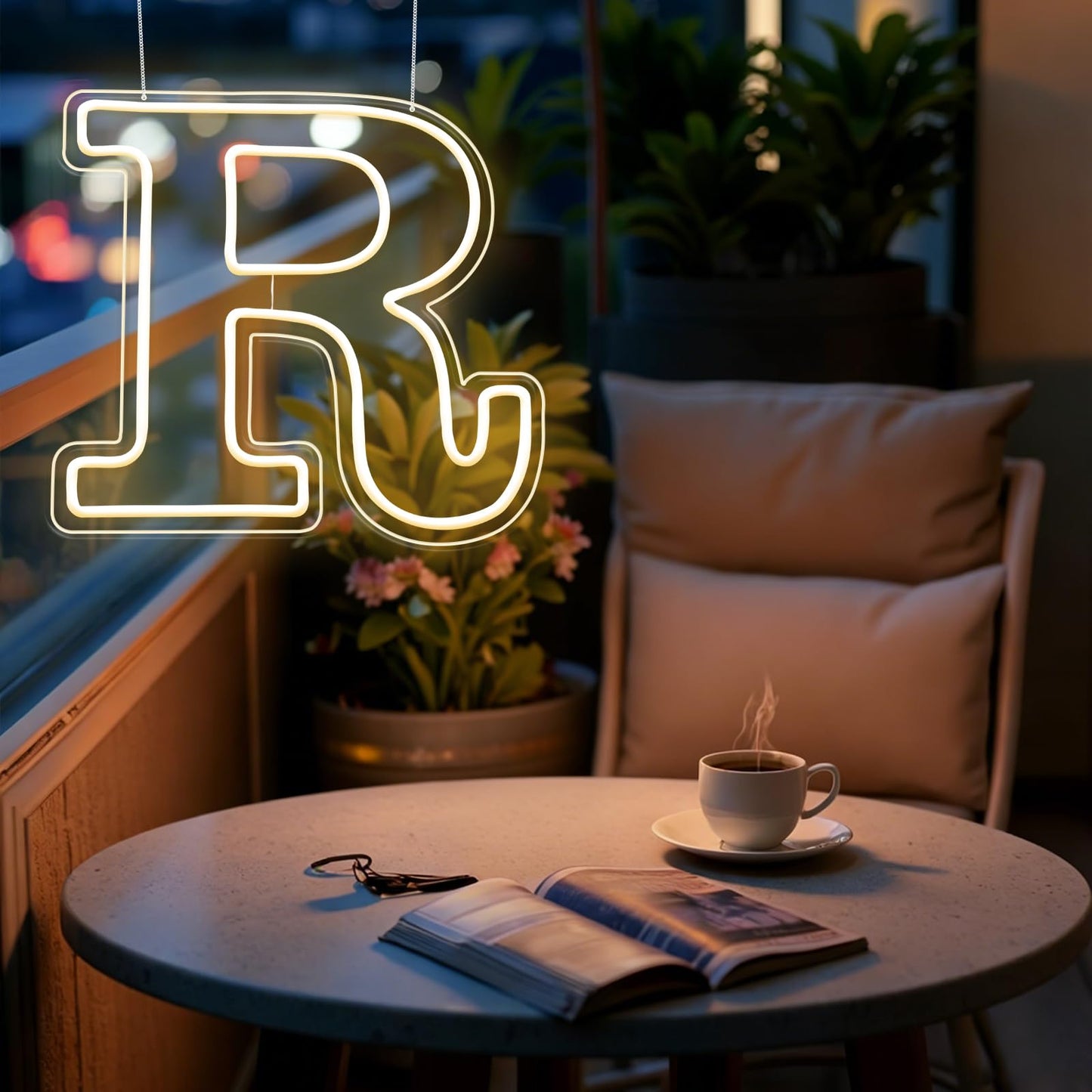 RumonZS Light Up Letters R LED Letters Lights Neon Sign 26 Alphabet 11.8"Decorative Lighted Alphabet for Wedding Party Birthday Bar Christmas Home Decor Letter Lights (Warm White)