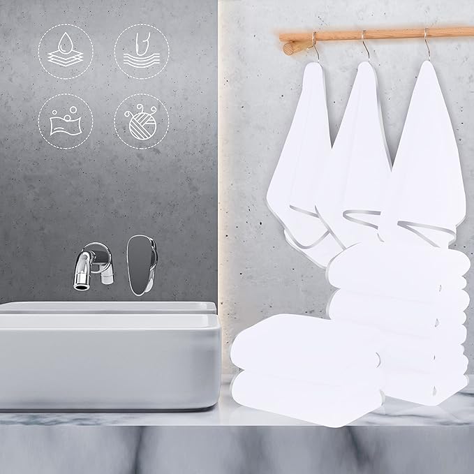 TENSTARS Silk Hemming Hand Towels