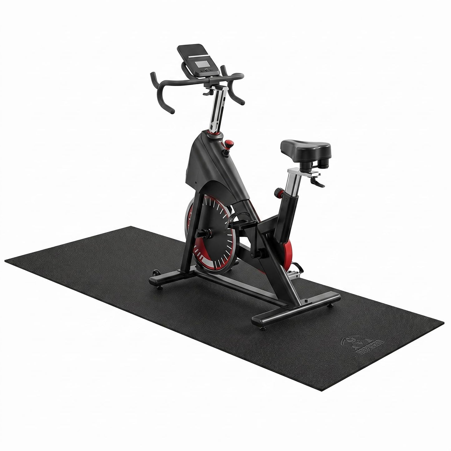 HAPBEAR Exercise Equipment Mat, Under Treadmill, Elliptical, Peloton Bike Mat for Hardwood Floors Carpet Protection - High Density Weight Bench Pad Fitness Gym Equipment Mat