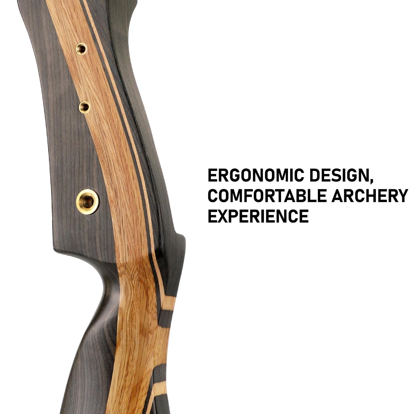 LWANO Archery Takedown Recurve Bow 62", Right Handed, 25-50 Lbs