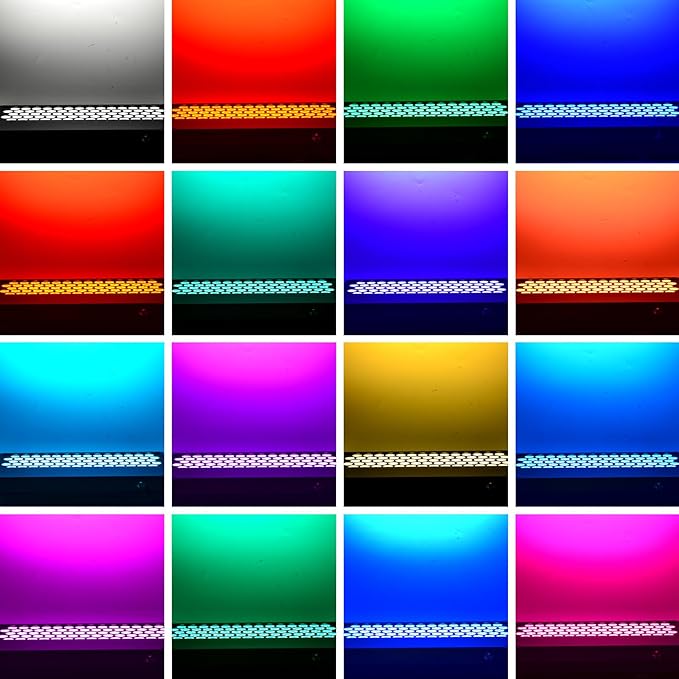 LED Wall Washer Light with RF Control, 288W RGBW Color Changing LED Flood Lights AC120V 28800LM 5700K Spotlight for Indoor Outdoor Lighting, Casinos, Weddings, Parties, Wall, Landscape