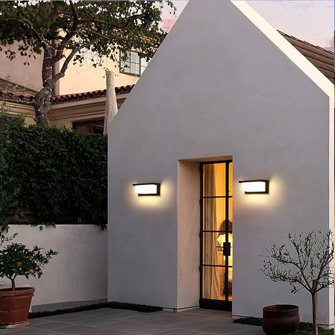 Outdoor Porch Wall Light Modern LED Wall Sconces 18W 3000K Wall Mounted Wall lamp Aluminum Wall Lights fixtures Suitable for Garage, Living Room, Terrace