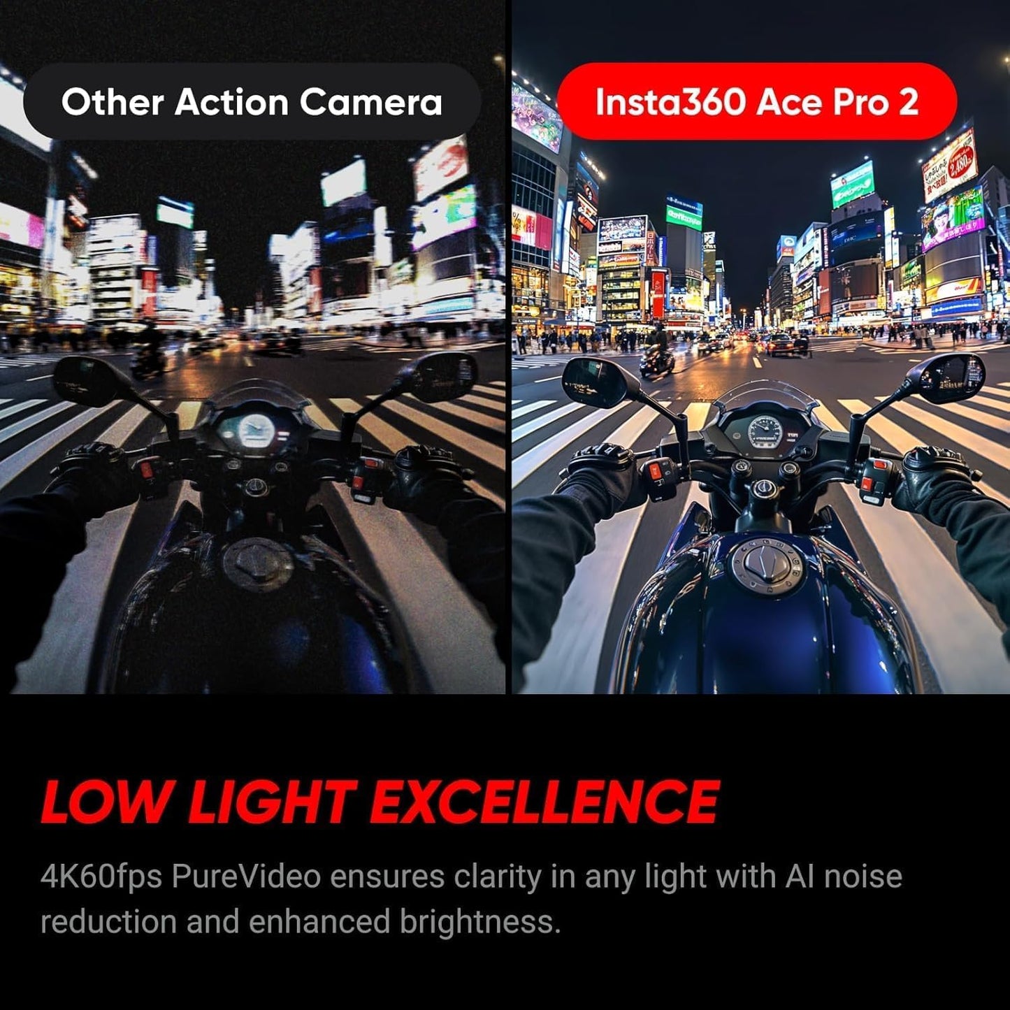 Insta360 Ace Pro 2 Dual Battery Bundle Waterproof 33ft Action Camera Lens 8K Large Sensor and Dual AI Editing Noise Reduction 1/1.3" Sensor, Leading Low Light Flip Up LCD Screen Sports Content
