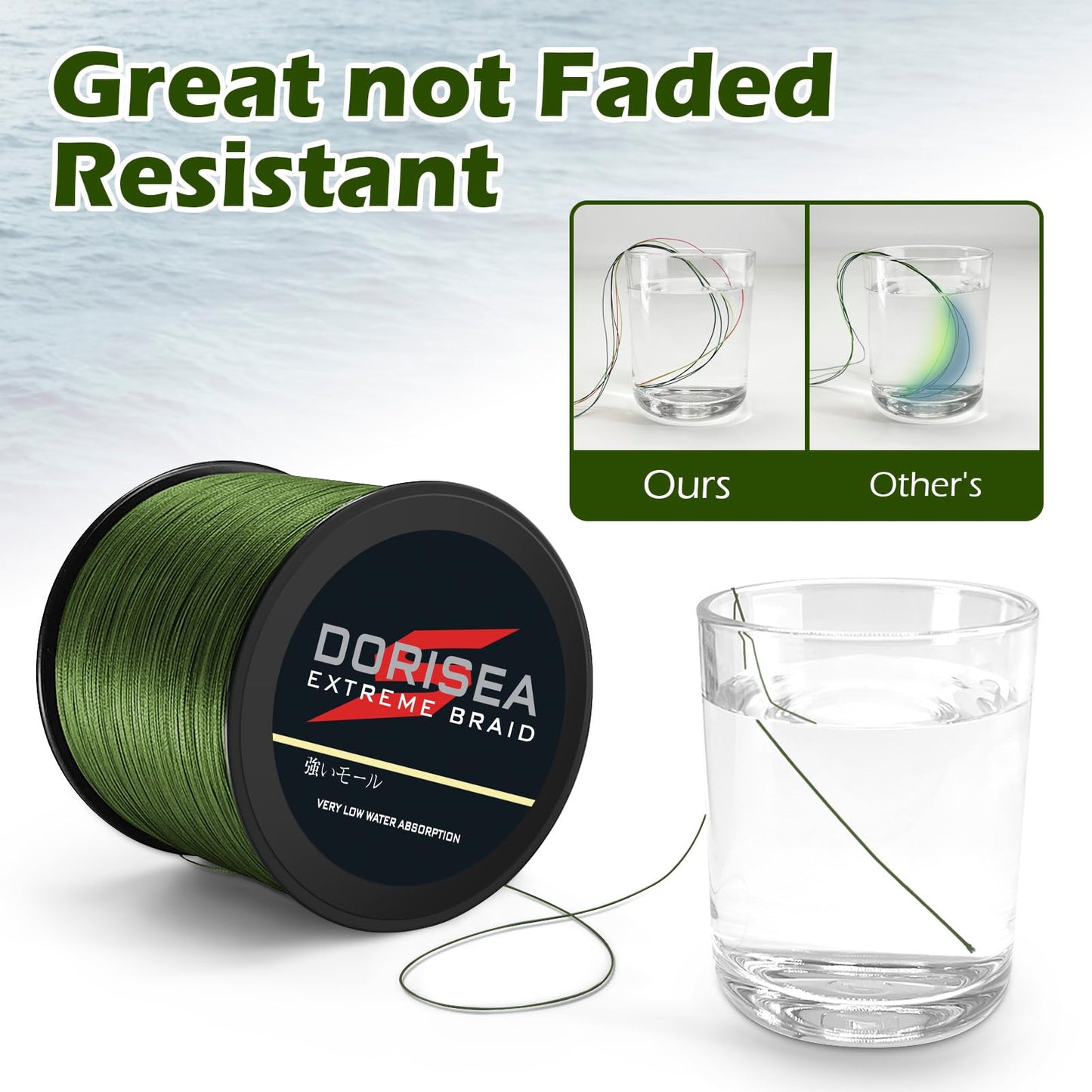 Dorisea Extreme Braid 100% Pe Black Braided Fishing Line 109Yards-2187Yards 6-550Lb Test Fishing Wire Fishing String Incredible Superline Zero Stretch (1500m/1640Yards 15lb/0.18mm)
