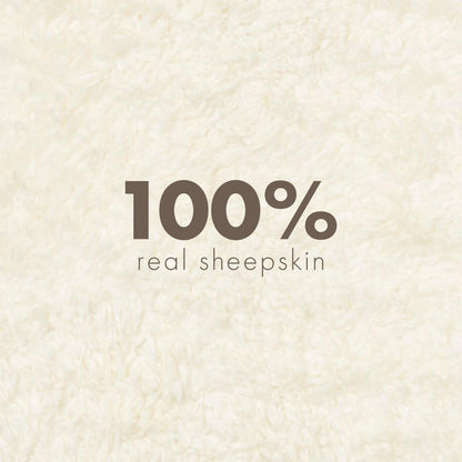 Nordic Sheep Real Sheepskin Rug 2x6 ft | Sheepskin Rugs for Living Room and Sofa | Large Bedside Rugs for Bedrooms is Breathable & Heat-regulating | Fluffy Rug in Color White