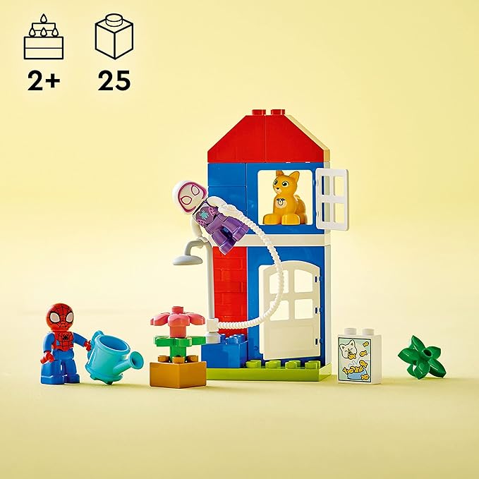 LEGO DUPLO Marvel Spider-Man’s House 10995 Spiderman Toy for Toddlers Boys and Girls Spidey and His Amazing Friends Super Hero Set