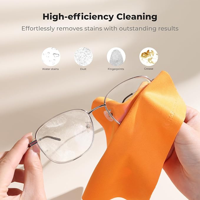 K&F CONCEPT 12 Pack Lens Cleaning Cloth | Microfiber Cleaning Cloth | Glasses
