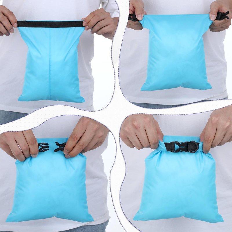 Zyghjort 6 Pack Waterproof Dry Bag Outdoor Small Dry Bags Lightweight Stuff Sack Water Proof Bags for Travel, Kayaking, Backpacking, Boating, Hiking, Camping