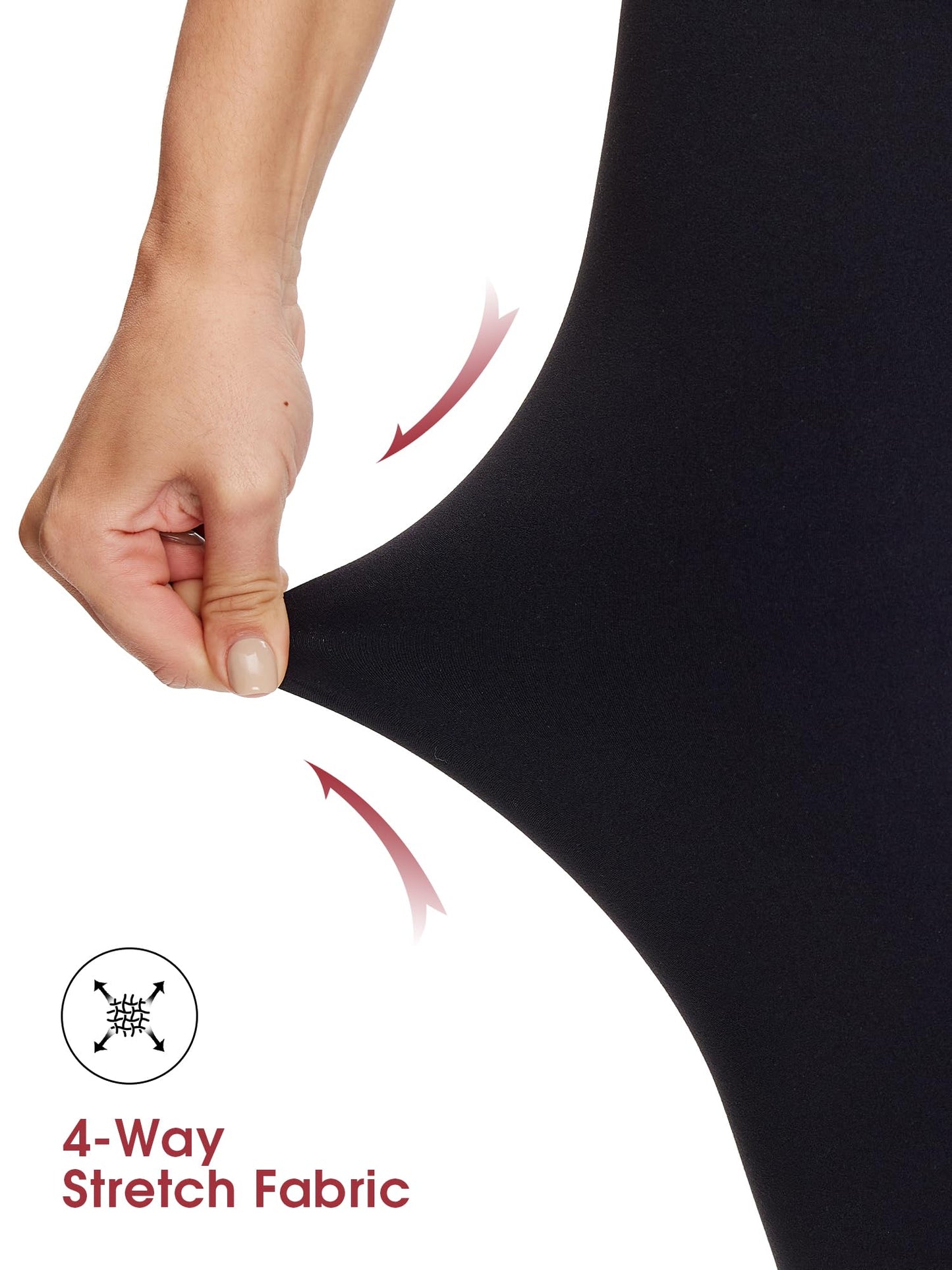 NANJI High Waisted Leggings for Women - Tummy Control Buttery Soft Yoga Pants, Squat Proof Stretch Workout Casual Leggings (M, Black)