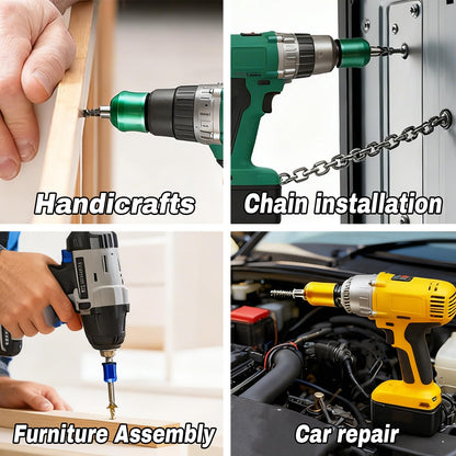 3PCS Strong Magnetic Screw Rings ，3PCS Magnetic Screwdriver，Removable Magnetic Screwdriver Drill Bit Holder for Hex Screwdrivers and Electrician Impact Drills Power, DIY Tool Accessories