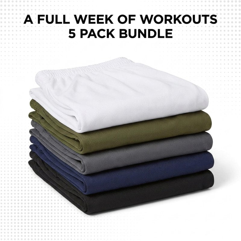 Ultra Performance 5 Pack Mens Shorts, Athletic Gym Shorts Workout Basketball Shorts for Men, X-Large