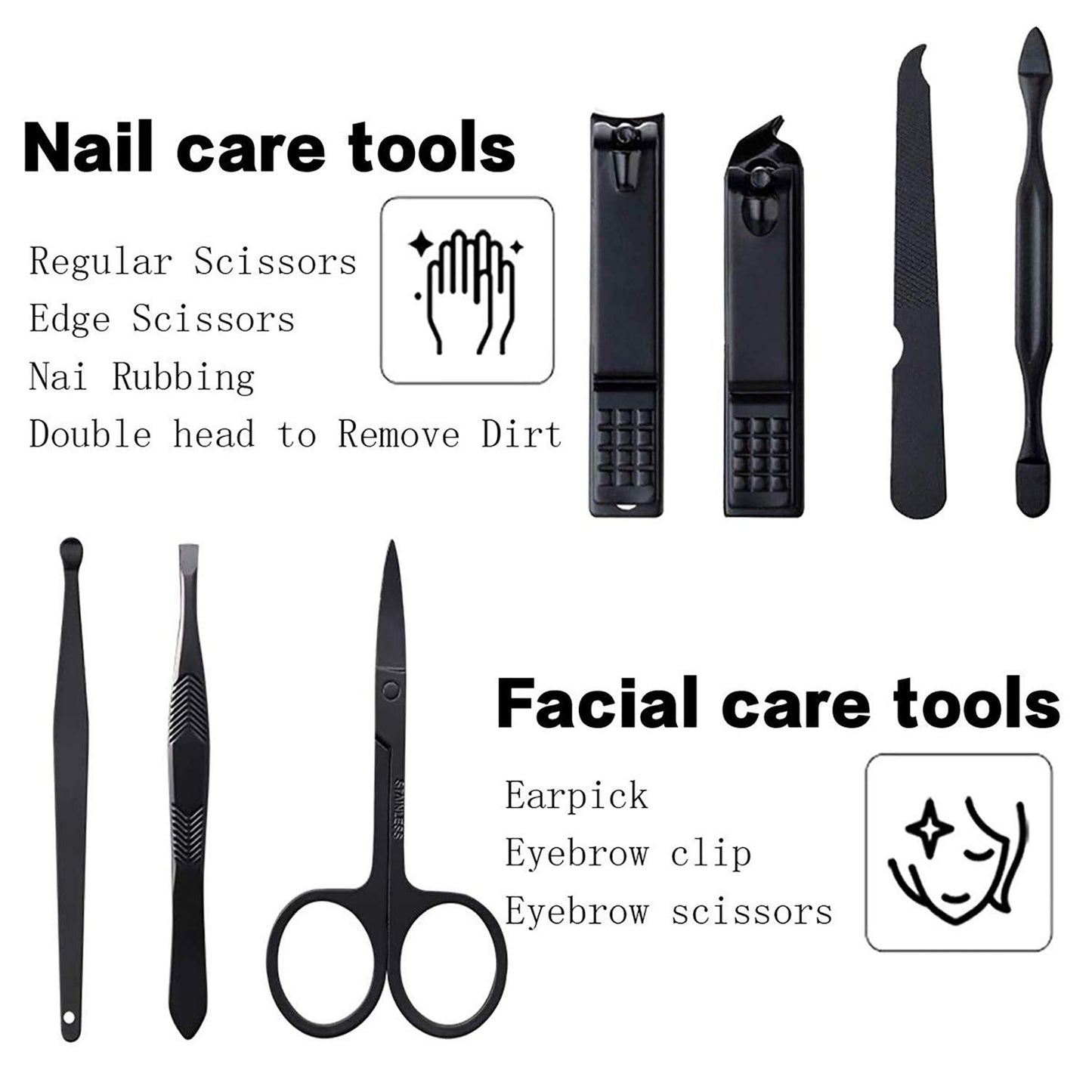 Manicure Set Pedicure Kit Womens Nail Clippers Set 32 in 1 Professional Grooming Care Tools Nail Kit Including Facial, Fingernails and Toenails Care with Travel Case Women (Rose Pink_32 in 1)