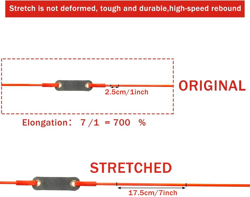 Slingshot Replacement Set - Heavy-Duty Rubber Tubing for Hunting & Outdoor Games | 2/4/8 Pcs