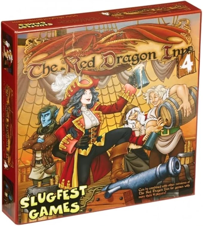 Slugfest Games The Red Dragon Inn 4 - Strategy Card Game - 2-4 Players Ages 13+ 30-60 Minutes - Standalone Expansion - Compatible with All Other Expansions