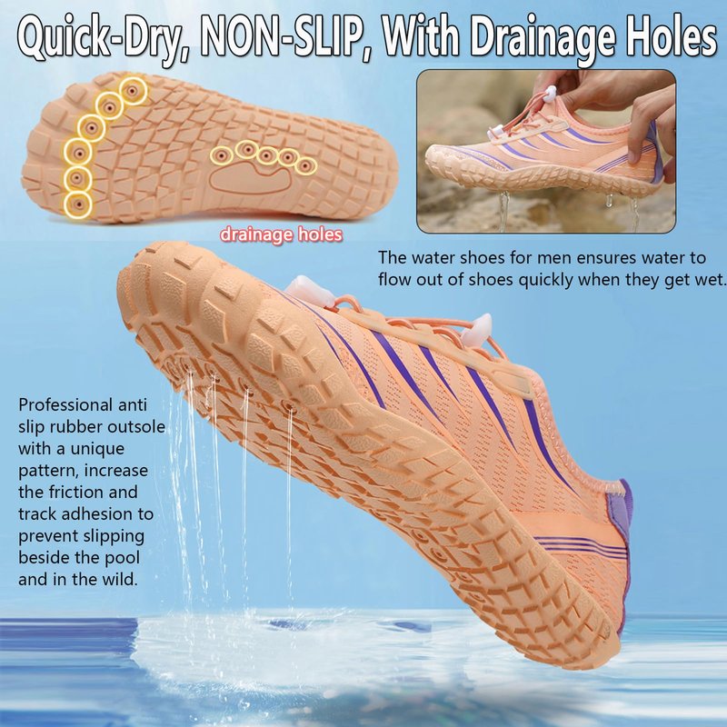 Water Shoes for Women Men Barefoot Shoes Quick Dry Aqua Outdoor Sports for Swim Pool Beach Surf Walk Water Yoga River Lake Hiking Kayaking