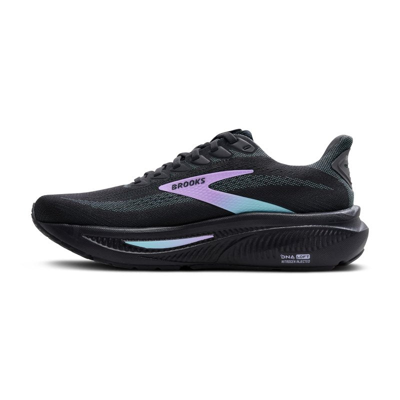 Brooks Women’s Ghost 17 Neutral Running Shoe - Grey/Clearwater/Purple - 8 Wide