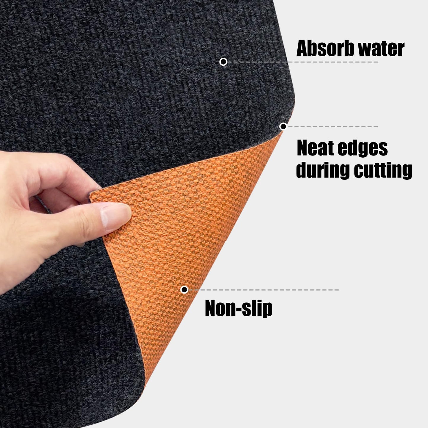 Jtshy Office Chair Mat for Hardwood & Tile Floor, 47 x 35 Inches Chair mat for Carpet Computer Gaming Chair Mat for Anti-Slip,Floor Protector,Noise Cancellation for Home Office,Gray