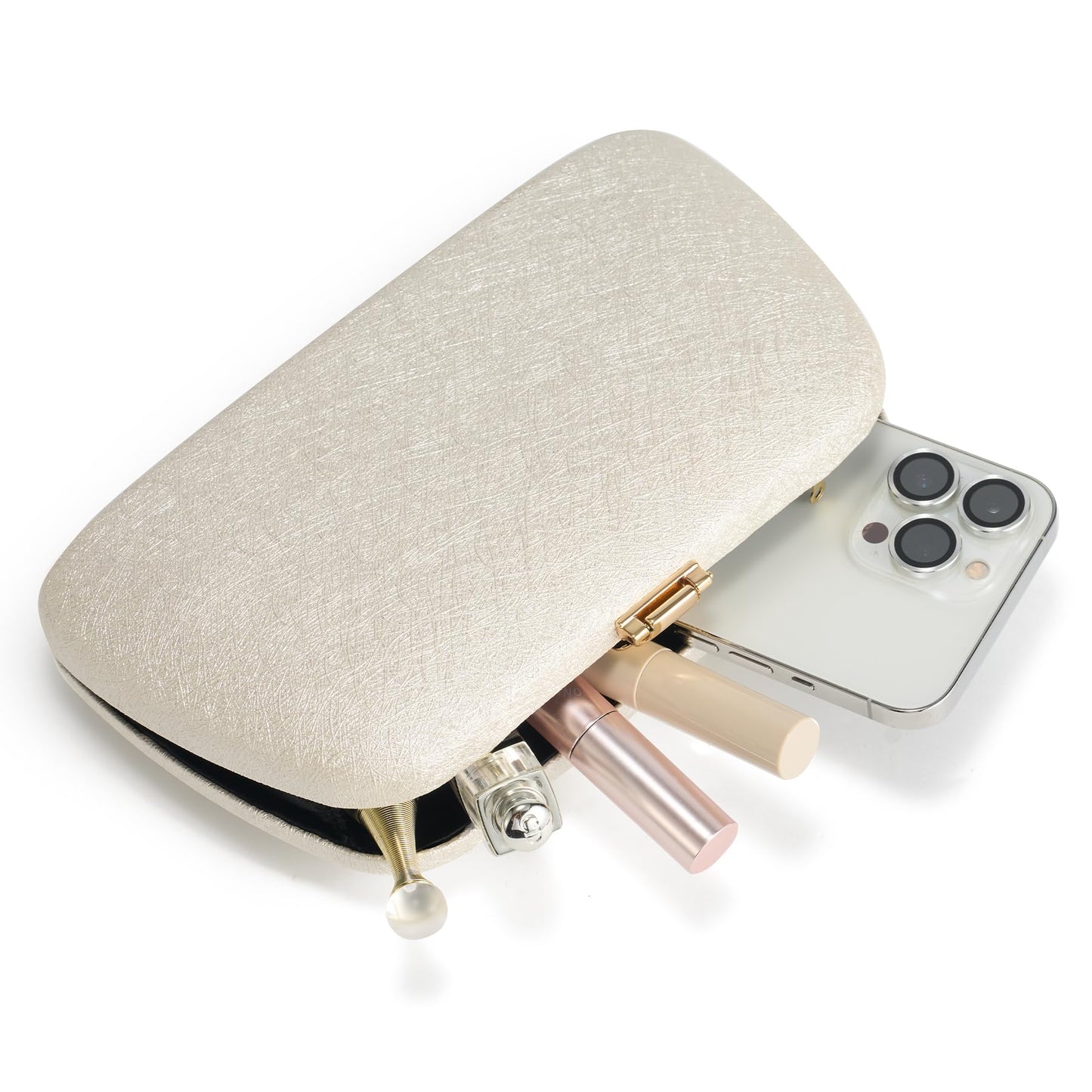 SWEETV CHUNLI Glitter Clutch Purses for Women Elegant Evening Bag for Parties, Weddings, and Formal Events