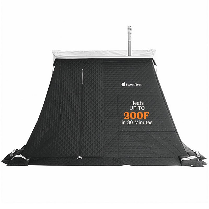 SweatTent Portable Outdoor Sauna (Extra Large) – Tent Only, Accessories Sold Separately – Wood-Fired Compatible, Quick Assembly – High-Temp Recovery Sauna for 10 Adults – Backyard & Camping Use