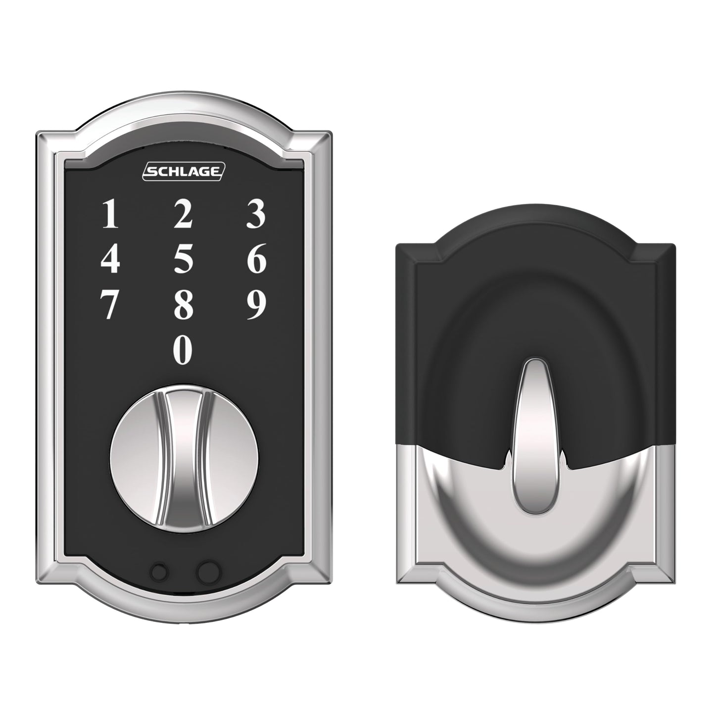 SCHLAGE BE375 CEN 622 Touch Keyless Touchscreen Electronic Deadbolt Lock, Matte Black