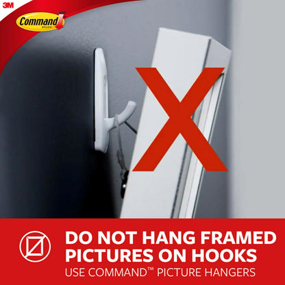 Command Large Canvas Hangers, 3 Canvas Hangers and 4 Command Strips, Damage-Free Hanging Sawtooth Frames, No Tools Wall Hooks for Home Decor, Holds up to 3 lb 18"x24" Canvas
