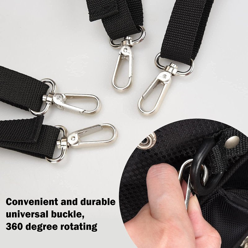 mytag Golf Bag Cross Straps Replacement with 4 Clips, Adjustable Universal Shoulder Carry Straps for Taylormade OGIO