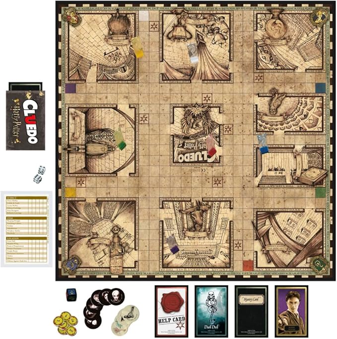 Hasbro Gaming Clue: Wizarding World Harry Potter Edition Board Game | Family Games for Kids Teens and Adults | Mystery Games | Ages 8 and Up | 3 to 5 Players