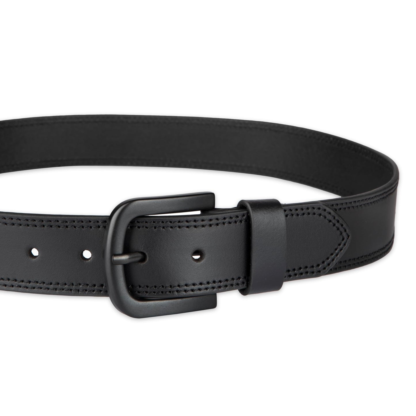 Dickies Men's Big-Tall Two Row Stitch Belt , -black, 54