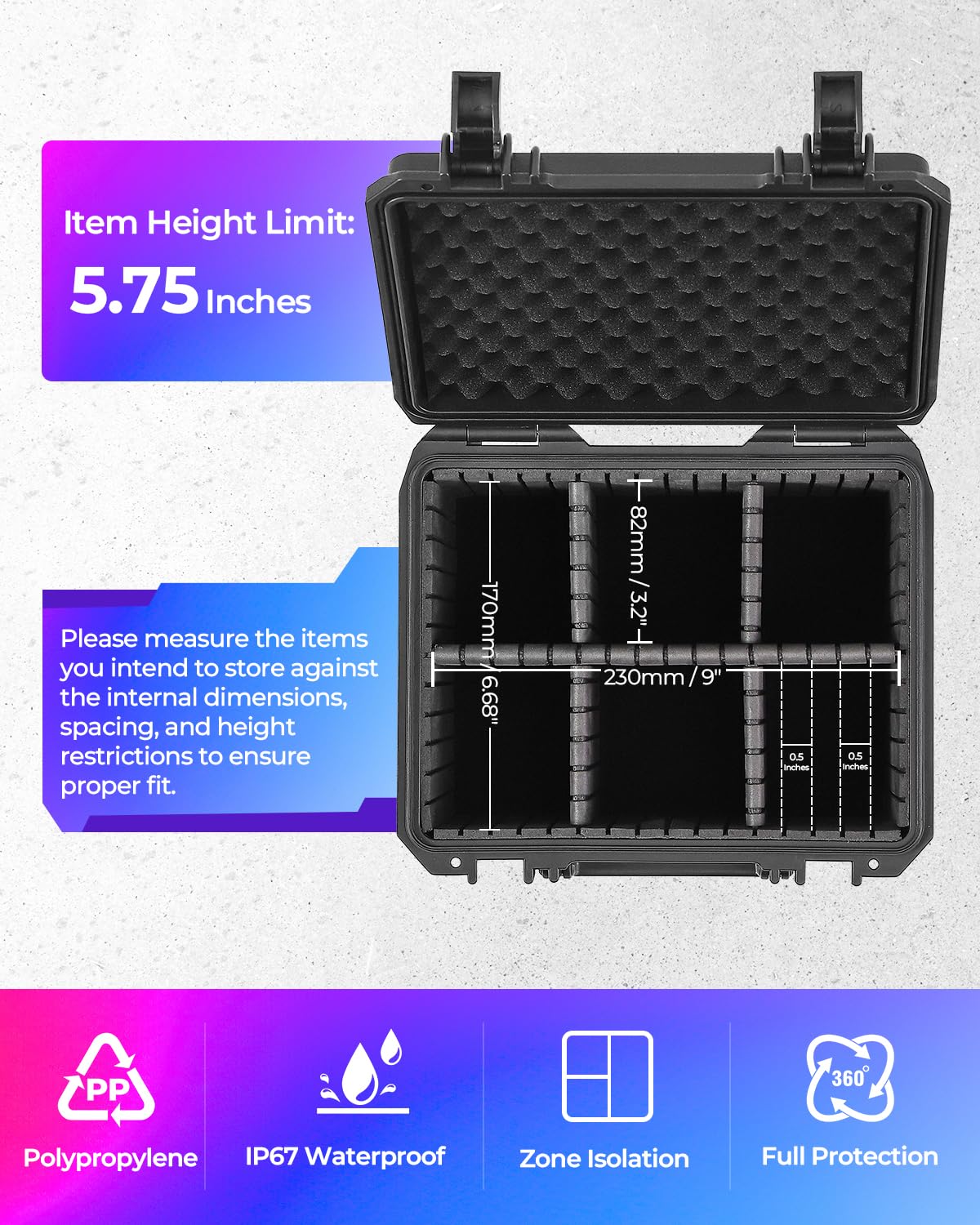 INCHOICASES Card Case Sports Graded Trading Card Storage Box for PSA BCW MTG Tmnt TCG Zion Magnetic Card, Waterproof Hard Carrying Case Card Protective Organizer for Rigid Card Sleeve Collector