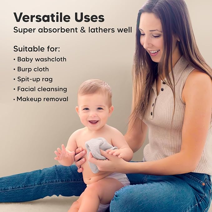 6-Pack Baby Washcloths