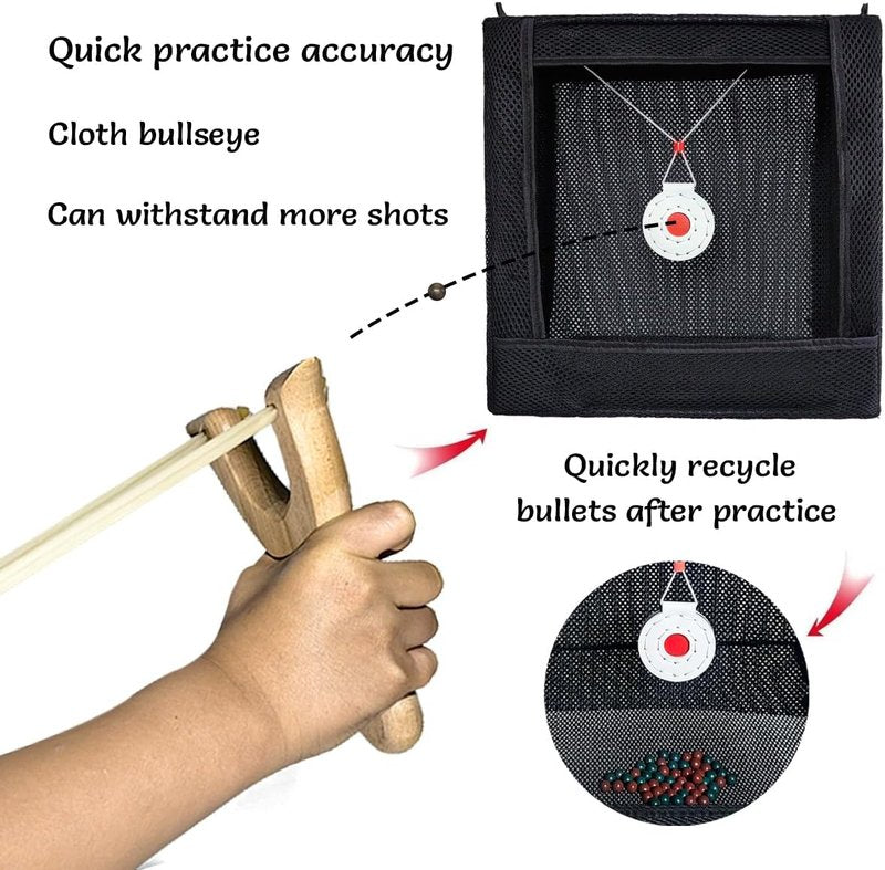 Target Box Practice Game - Wear-Resistant Anti-Slingshot Bulls Eye Silencer | Ideal for Competitive Shooting