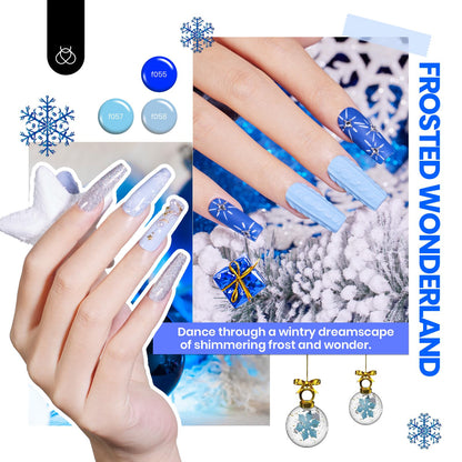 Beetles Gel Nail Polish Kit with U V Light - 80Pcs Fall Nail Fest Color Enchantment 55 Colors Gel Polish Starter Kit with Base Top Coat DIY Nails Stickers Manicure Tools Gift for Women Teens Girls