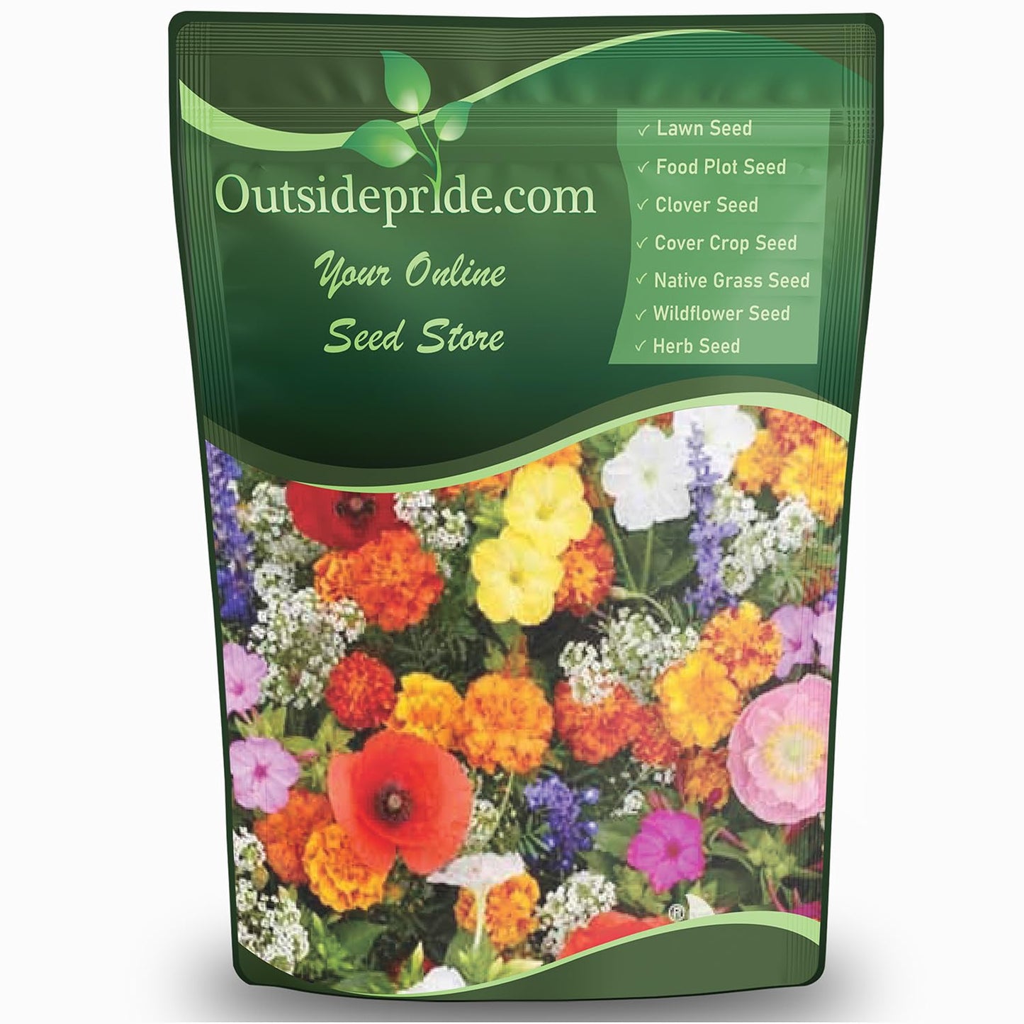 Outsidepride Deer Proof Wildflower Seed Mix - 1 lb. Colorful Blend of Easy to Grow, Drought-Tolerant Annual & Perennial Wildflower Seeds for a Deer-Free,Vibrant Meadow & Pollinator-Friendly Garden