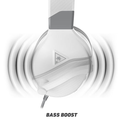 Turtle Beach Recon 200 Gen 2 Powered Gaming Headset - Xbox Series X, Xbox Series S & Xbox One, PS5, PS4, Mobile & PC with 3.5mm - Bass Boost, Memory Foam, White