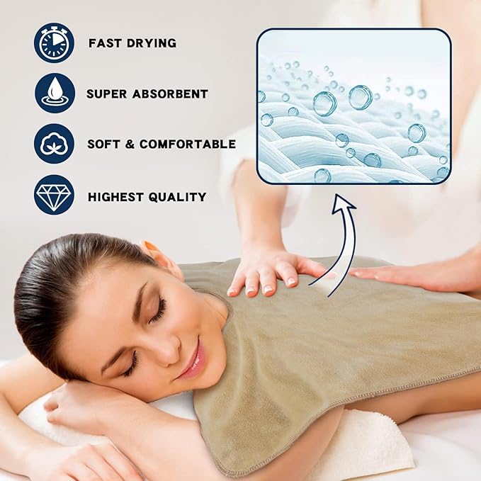SINLAND Microfiber Esthetician Towels