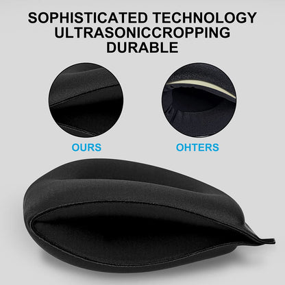 Alaska Bear Sleep Mask for Side Sleepers 2022 Headband Design, Cup-Shaped and Extra-Soft, 100 Blackout Eye Mask Shades Cover for Men and Women Home or Travel, Machine Washable, Black