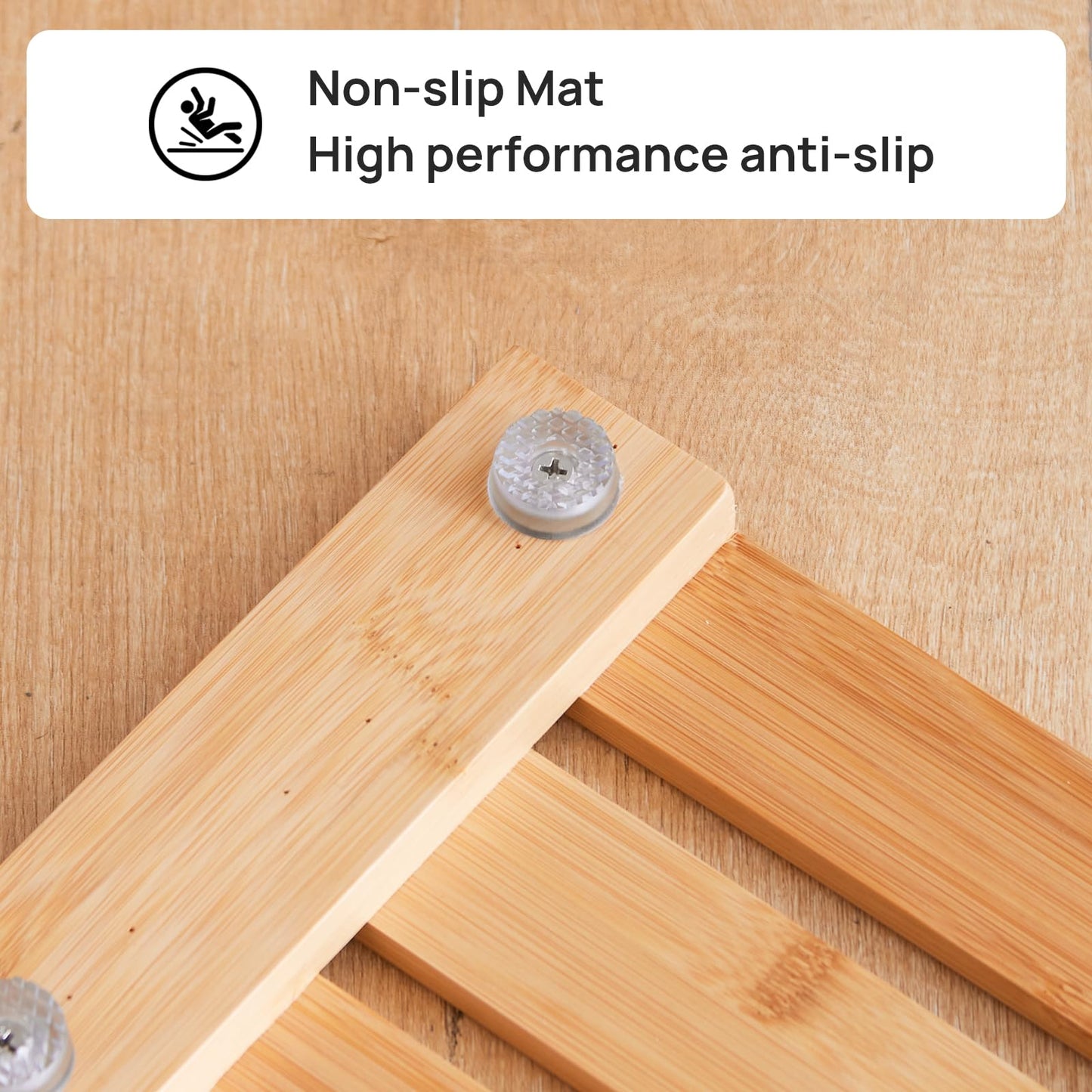 Bath Mat for Shower, Wooden Floor Mat for Bathroom,Non-Slip | Heavy Duty, Shower Mat for Indoor Outdoor