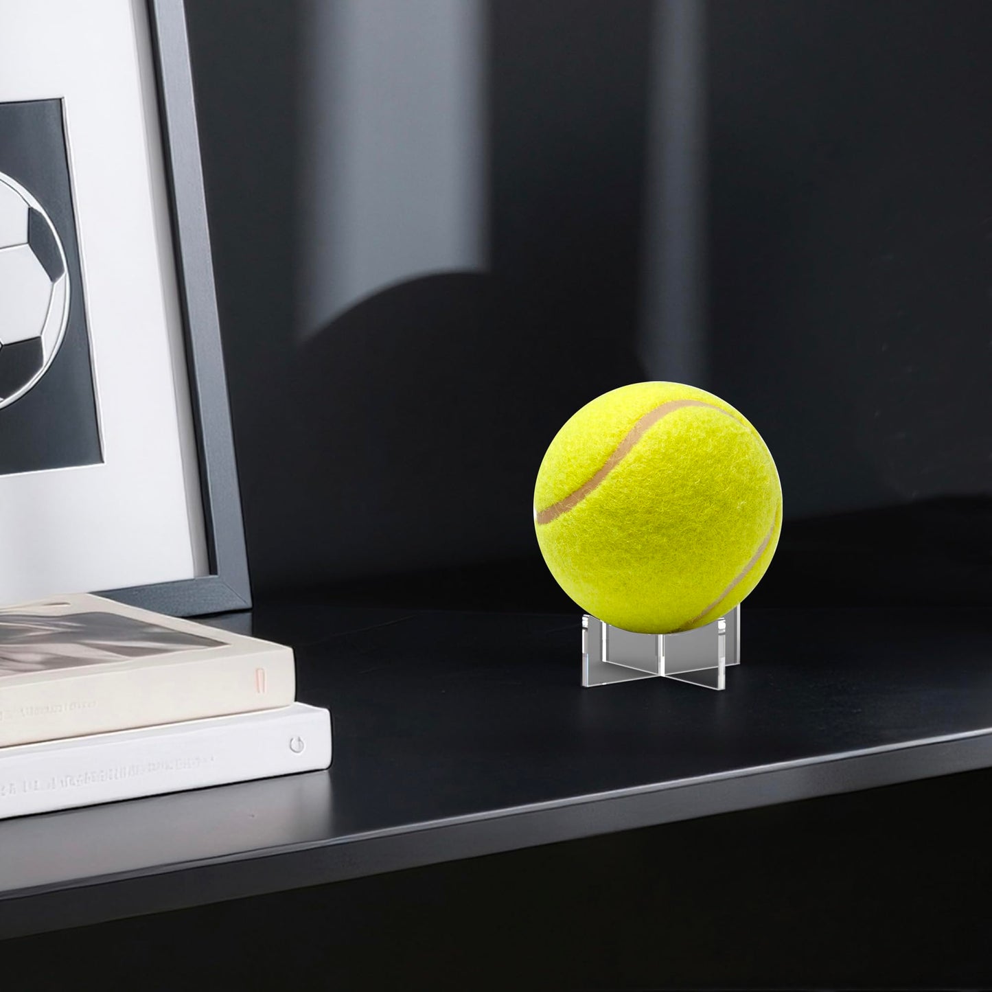UoYeet Ultra-Clear Acrylic Sports Ball Display Stand (3-Pack), Thick Shatterproof Holder for Softball, Baseball, Golf Ball & Memorabilia – Small Size 1.97 x 1.1 inch