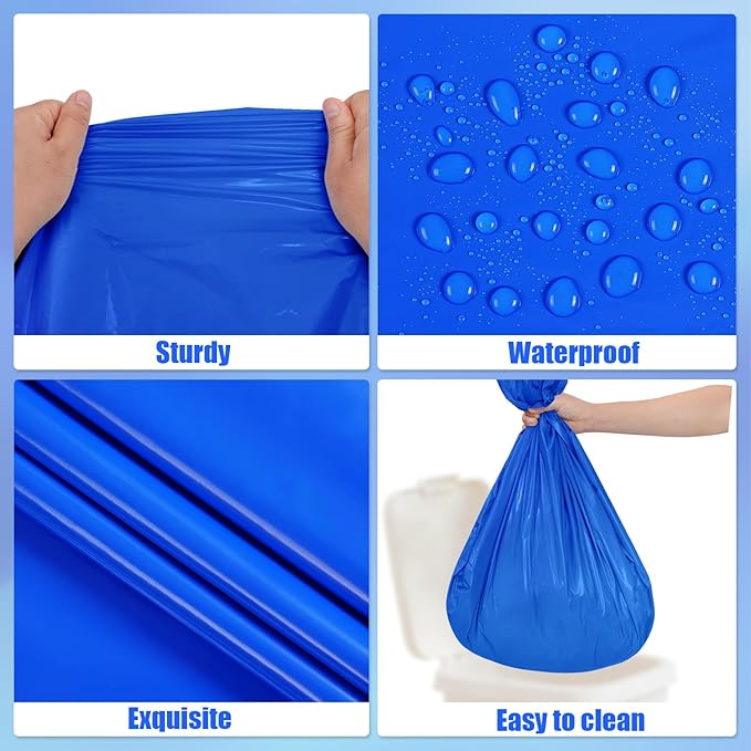 6 Packs Royal Blue Disposable Tablecloth Plastic Waterproof Tablecloths 54 x 108 Inch Rectangle Table Cover for Birthday Parties,Anniversary,Graduation Party,Camping,Outdoor Picnic