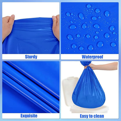 6 Packs Royal Blue Disposable Tablecloth Plastic Waterproof Tablecloths 54 x 108 Inch Rectangle Table Cover for Birthday Parties,Anniversary,Graduation Party,Camping,Outdoor Picnic