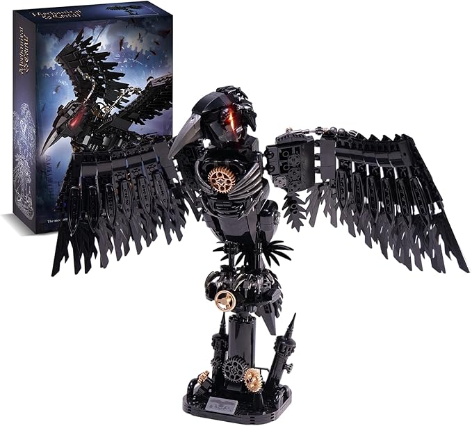 Ideas Magic Raven Building SetCompatible with Lego Mainstream Brands Adults Collectible MOC Bird Model STEM Toy for Anime Fans Home DecorCreative Gift for Kids Boys &amp Girls 8-16 (1018 PCS)
